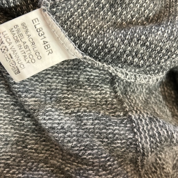 Luca Vanucci Italian Boxy Gray Turtleneck Short Sleeve Sweater - Picture 7 of 7